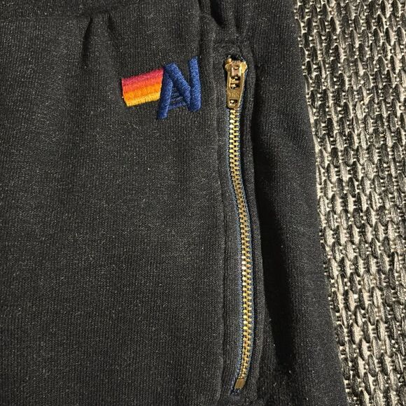 Aviator Nation Dark Gray Rainbow Prism Jogger Pants Size Large - Picture 5 of 8